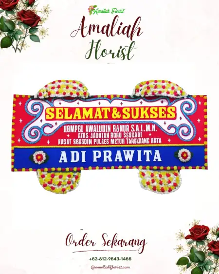 Papan Bunga Ucapan Selamat Sukodermo